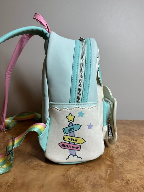 Loungefly x Sanrio Little Twin Stars Rainbow Cloud Mini Backpack NWT Kiki Lala main image 3